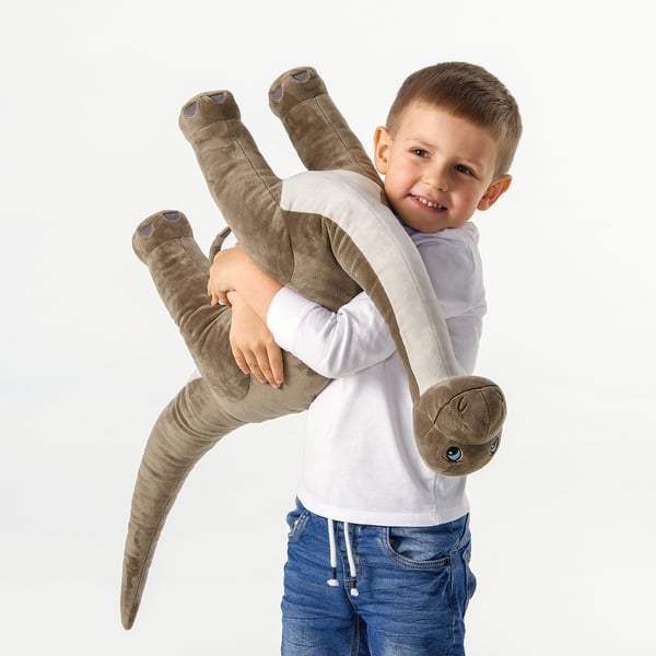 JÄTTELIK Peluche, dinosaure/dinosaure/brotonsaure, 90 cm