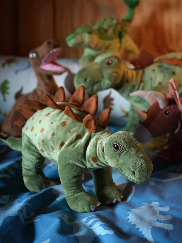 JÄTTELIK Peluche, dinosaure/dinosaure/stégosaure, 50 cm