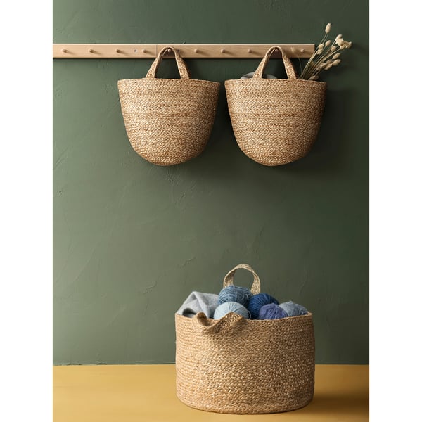 KÄLKEN Panier, jute, 46x30 cm