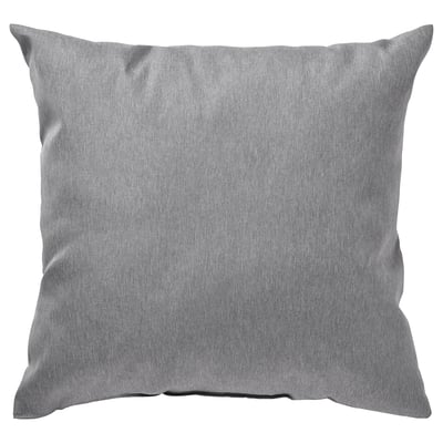 KÄRLEKSGRÄS Coussin, gris, 40x40 cm