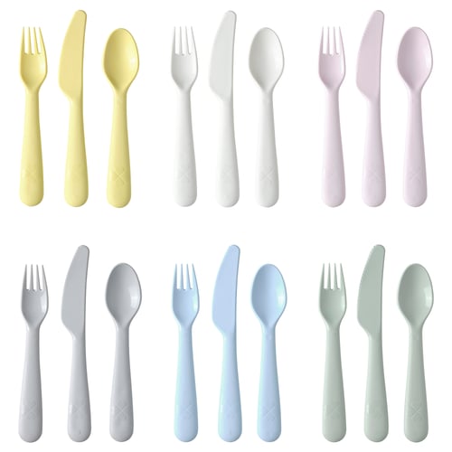 KALAS Ménagère 18 pièces, multicolore