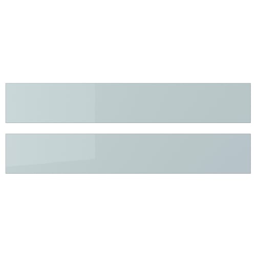 KALLARP Face de tiroir, brillant bleu gris clair, 60x10 cm