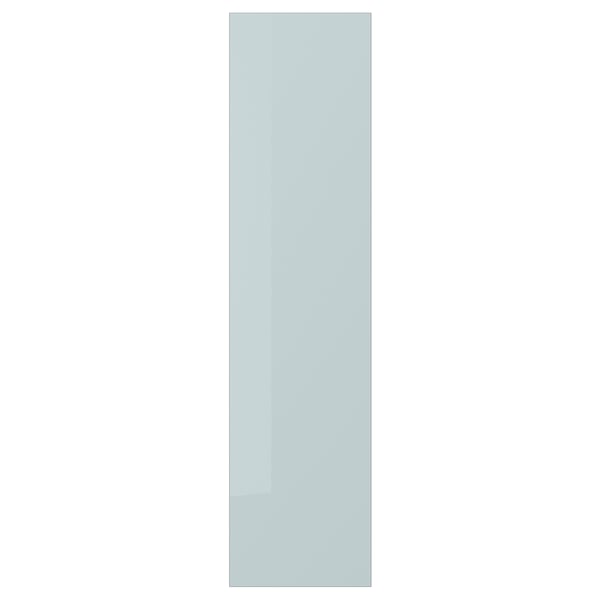 KALLARP Porte, brillant bleu gris clair, 20x80 cm
