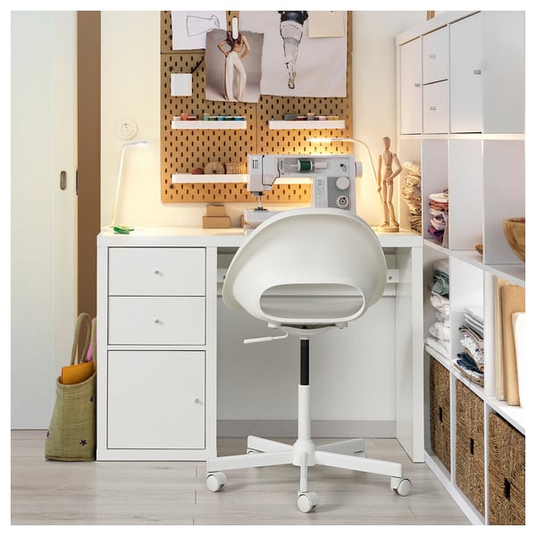 KALLAX Bureau, blanc, 111x39 cm