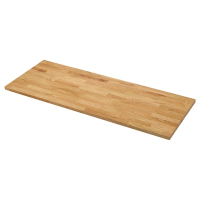 KARLBY Plan de travail, chêne/plaqué, 186x3.8 cm