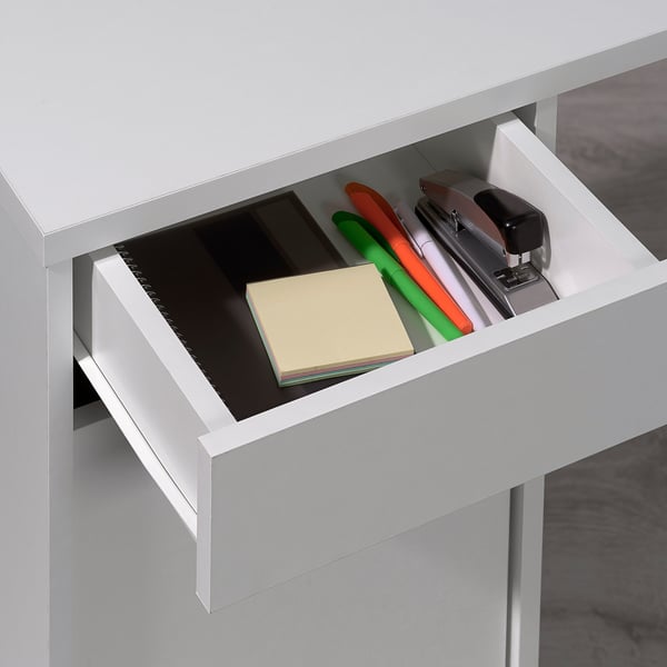 KJELLARNE Bureau d'angle, blanc, 138x130 cm