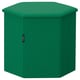 KJUGE Pouf avec rangement, Vissle vert profond