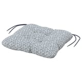 KLÖSAN Coussin de chaise, extérieur, bleu, 36x32 cm