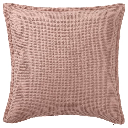 KLOTSTARR Housse de coussin, rose pâle, 50x50 cm