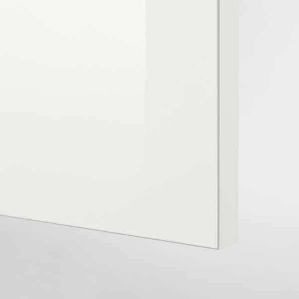 KNOXHULT Élément bas avec tiroirs, brillant blanc, 40 cm