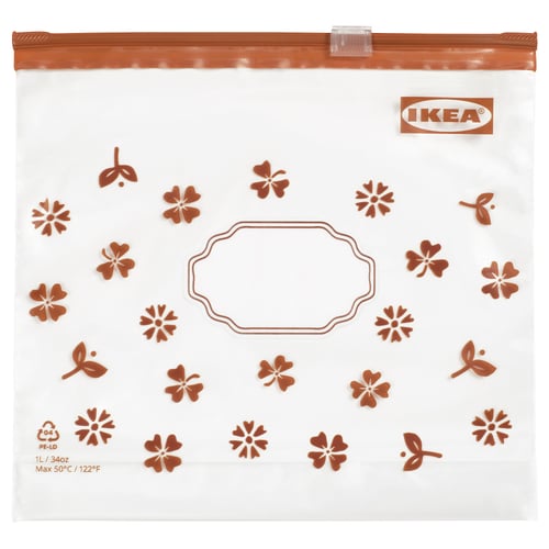 KÖSSEBÄR Sac refermable, brun, 1 l