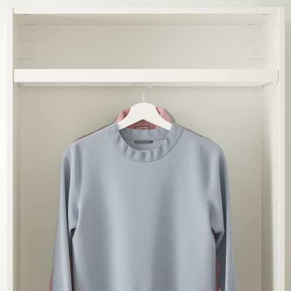 KOMPLEMENT Tringle à habits, blanc, 75x35 cm