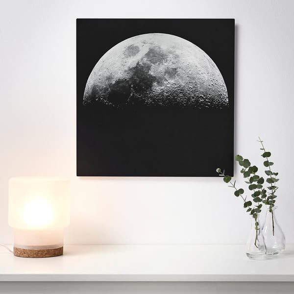 KOPPARFALL Reproduction, Décor lunaire, 49x49 cm