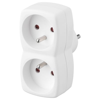 KOPPLA Multiprise, 2 prises, blanc