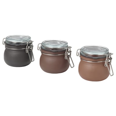 KORKEN Bocal avec couvercle, multicolore, 13.0 cl