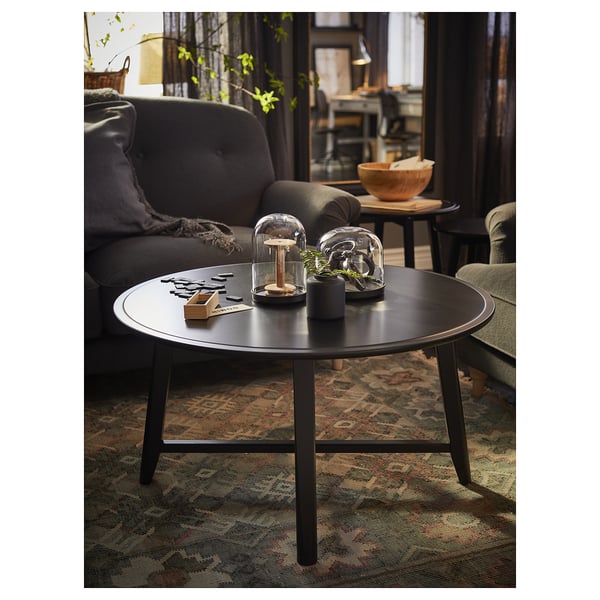KRAGSTA Table basse, noir, 90 cm