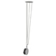 KRILLE Pied avec roulette, blanc, 70 cm