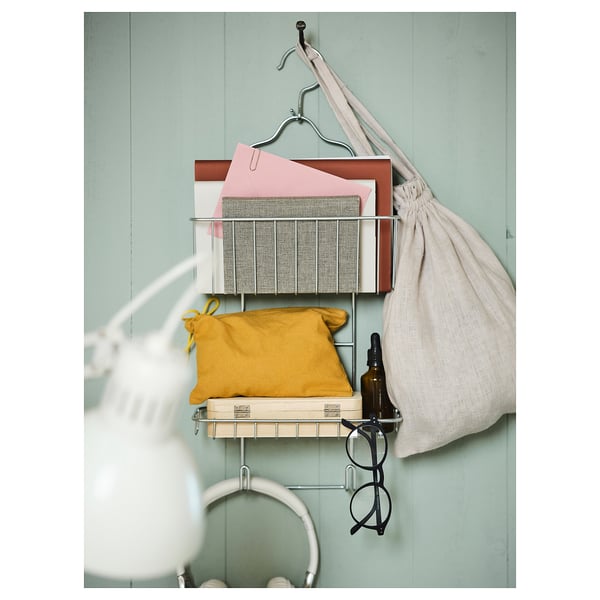 KROKFJORDEN Porte-savon pr douche , 2 étages, galvanisé, 24x53 cm