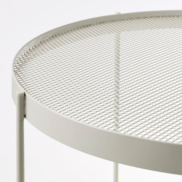 KROKHOLMEN Table basse, extérieur, beige, 73 cm