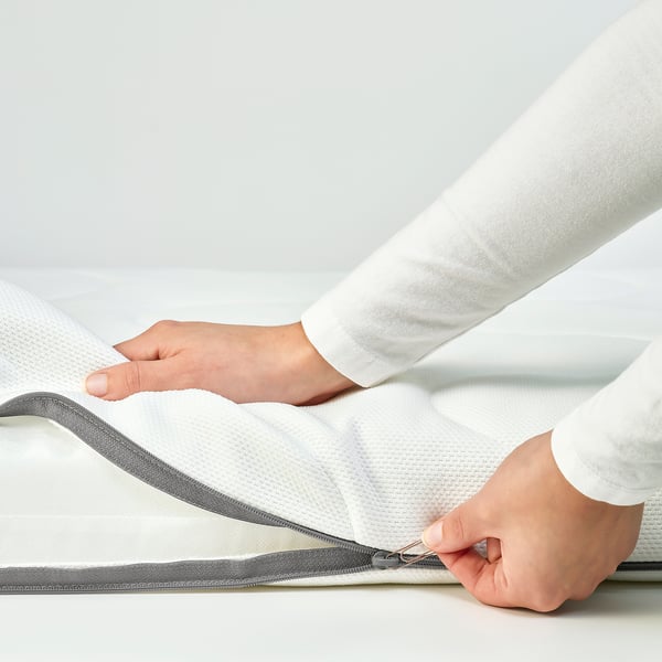 KRUMMELUR Matelas mousse pour lit bébé, 60x120x8 cm
