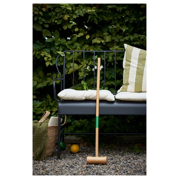 KUDDARNA Coussin de chaise, extérieur, beige, 44x44 cm