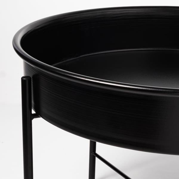 KULTURSKOG Piédestal, noir, 58 cm