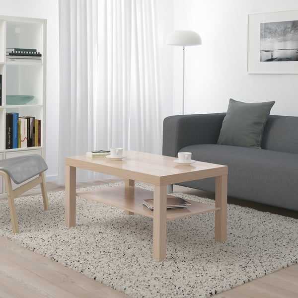LACK Table basse, effet chêne blanchi, 90x55 cm