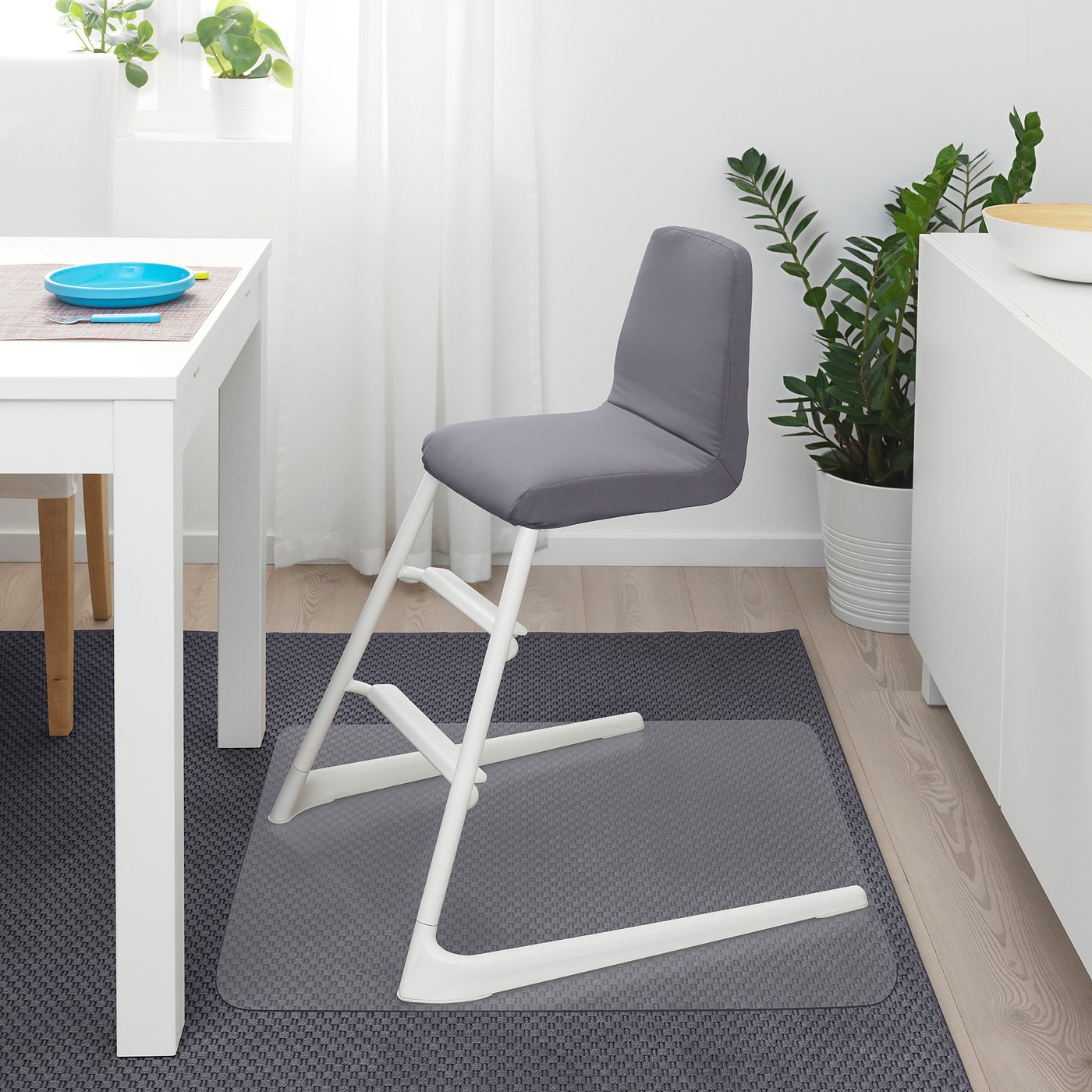 LANGUR Coussin rembourré chaise enfant, gris