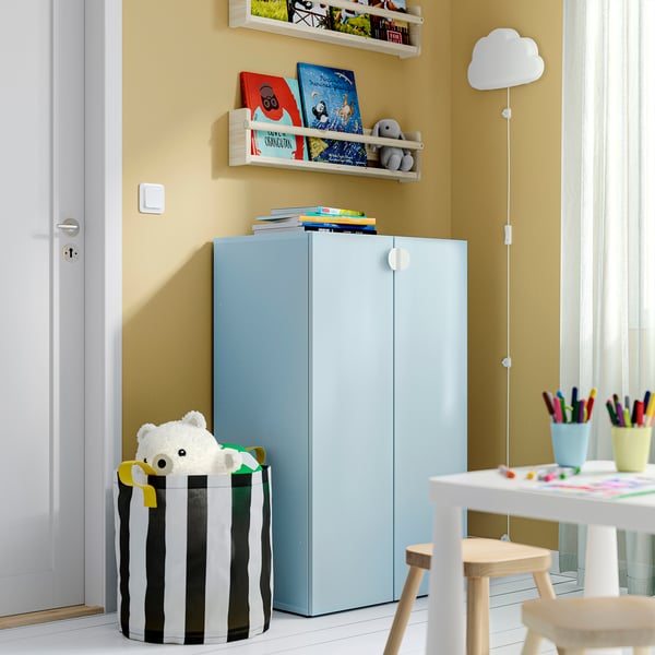 LASTARE Combinaison armoire, bleu, 60x42x101 cm