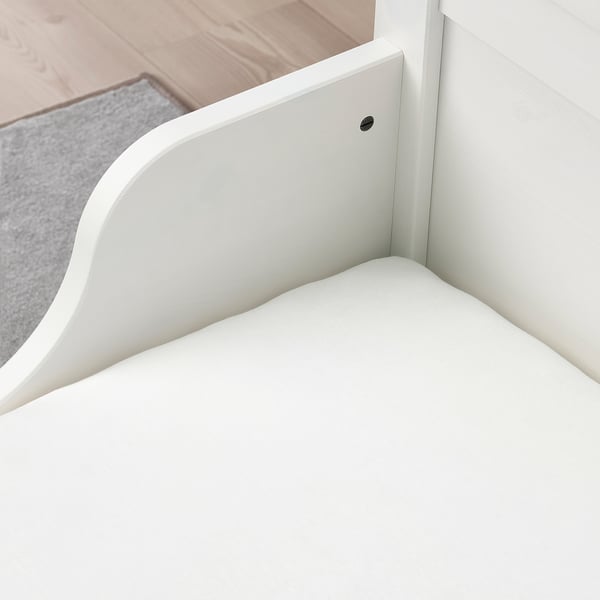 LEN Drap housse, blanc, 80x165 cm