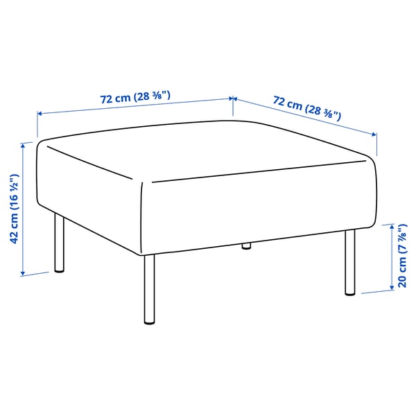 LILLEHEM Module 1 place, Gunnared rouille/métal