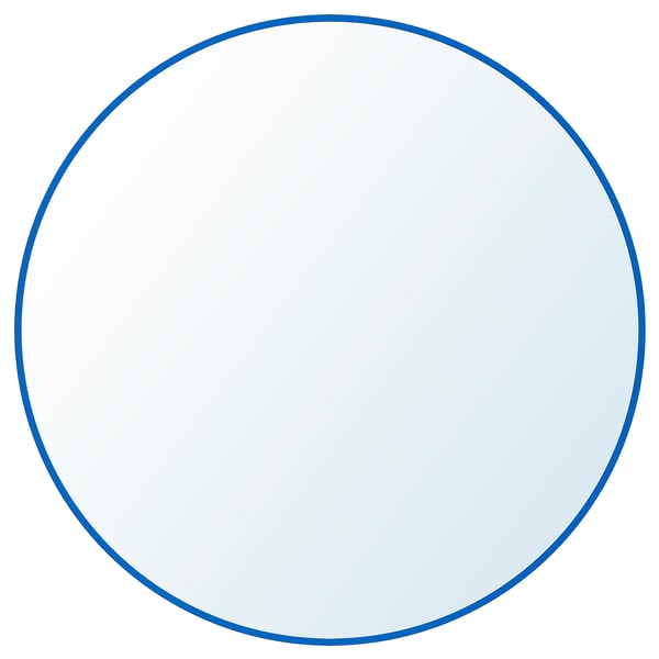 LINDBYN Miroir, bleu, 50 cm