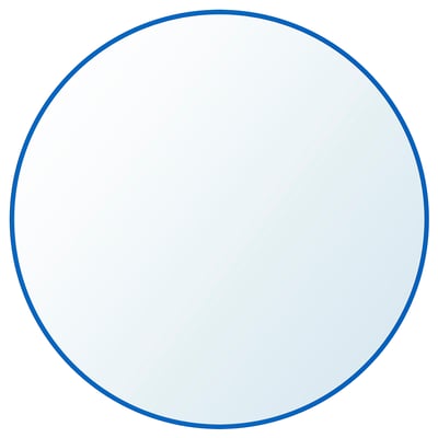 LINDBYN Miroir, bleu, 50 cm