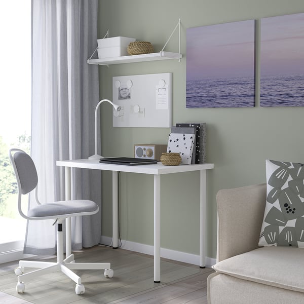 LINNMON / ADILS Table, blanc, 100x60 cm