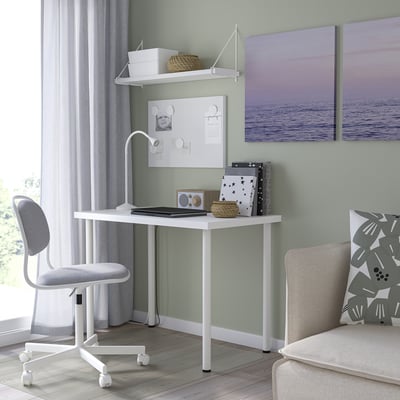 LINNMON / ADILS Table, blanc, 100x60 cm