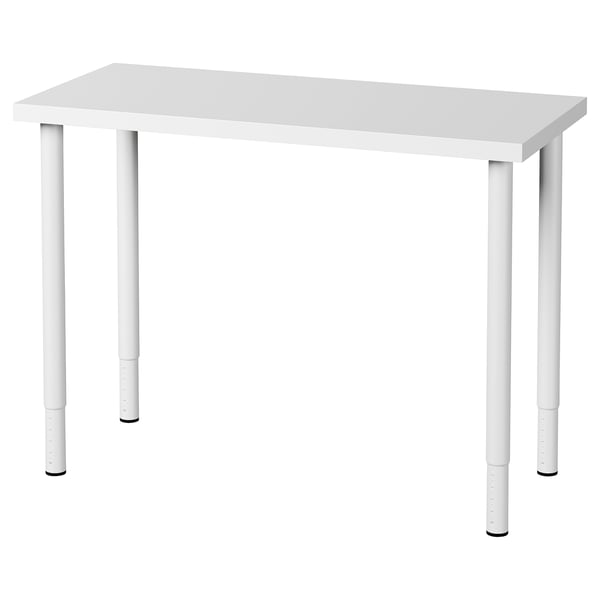 LINNMON / OLOV Bureau, blanc, 100x45 cm