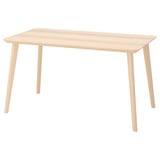 LISABO Table, plaqué frêne, 140x78 cm