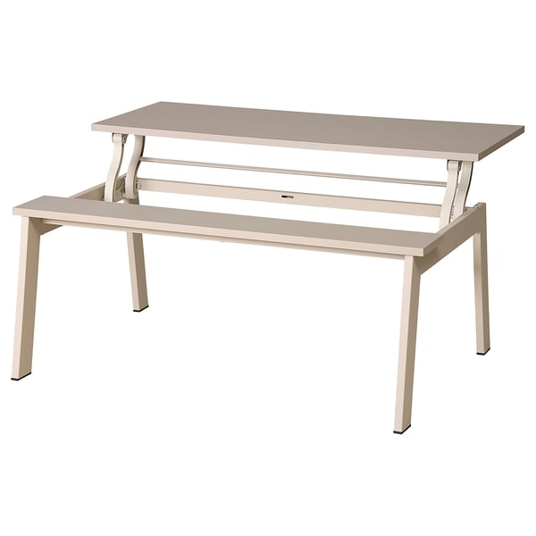 LJUNGSBRO Table basse, réglable beige, 104x70 cm