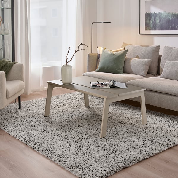 LJUNGSBRO Table basse, réglable beige, 104x70 cm