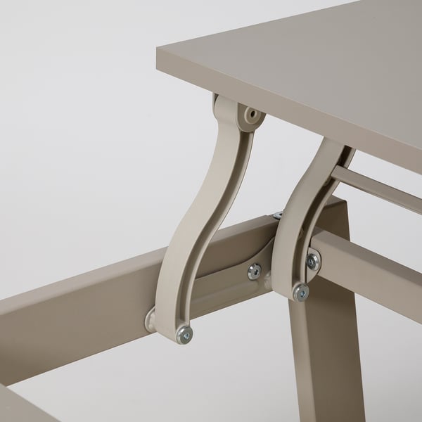 LJUNGSBRO Table basse, réglable beige, 104x70 cm