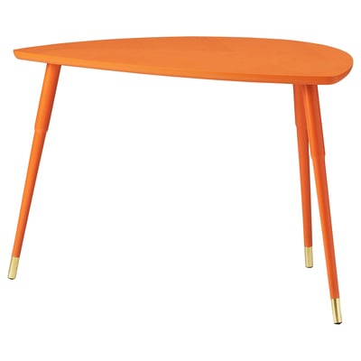 LÖVBACKEN Table d'appoint, orange, 77x39 cm