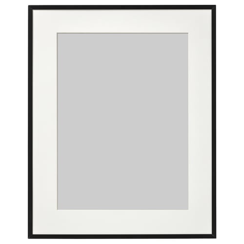 LOMVIKEN Cadre, noir, 40x50 cm