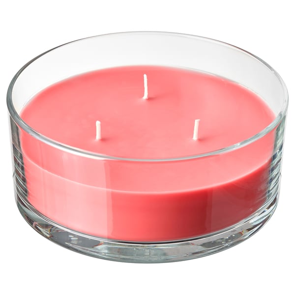 LOTSFÅGEL Bougie parf 3 mèches ds verre