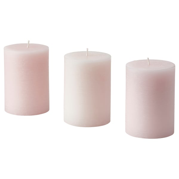 LUGNARE Bougie bloc parfumée, jasmin/rose, 30 hr