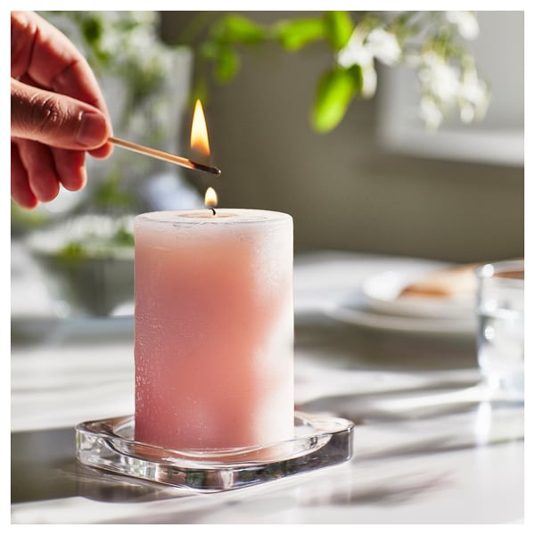 LUGNARE Bougie bloc parfumée, jasmin/rose, 30 hr