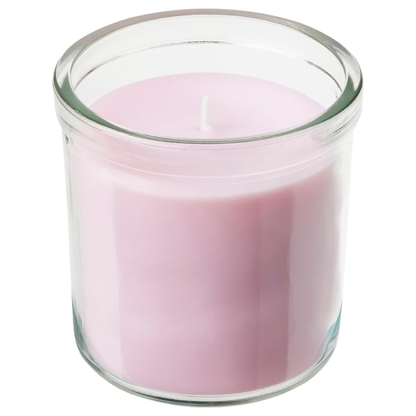 LUGNARE Bougie parfumée dans verre, jasmin/rose, 40 hr