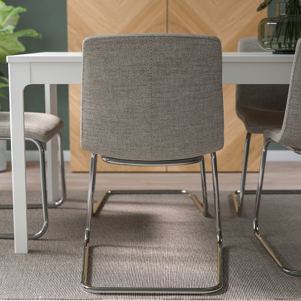 LUSTEBO Chaise, Viarp beige/brun