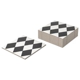 MÄLLSTEN Partie supérieure, caillebotis, noir/blanc, 0.81 m²