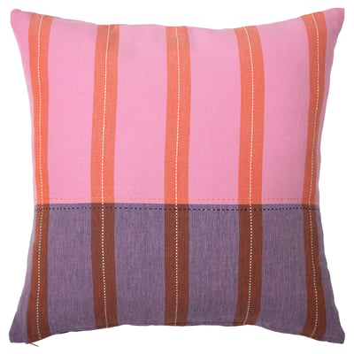 MÄVINN Housse de coussin, rose/orange, 50x50 cm