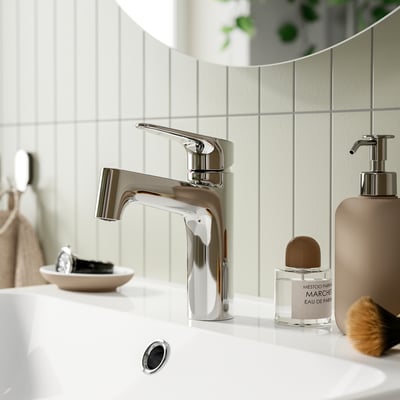 MAJSJÖN Mit salle de bain, poignée centrale, chromé, M